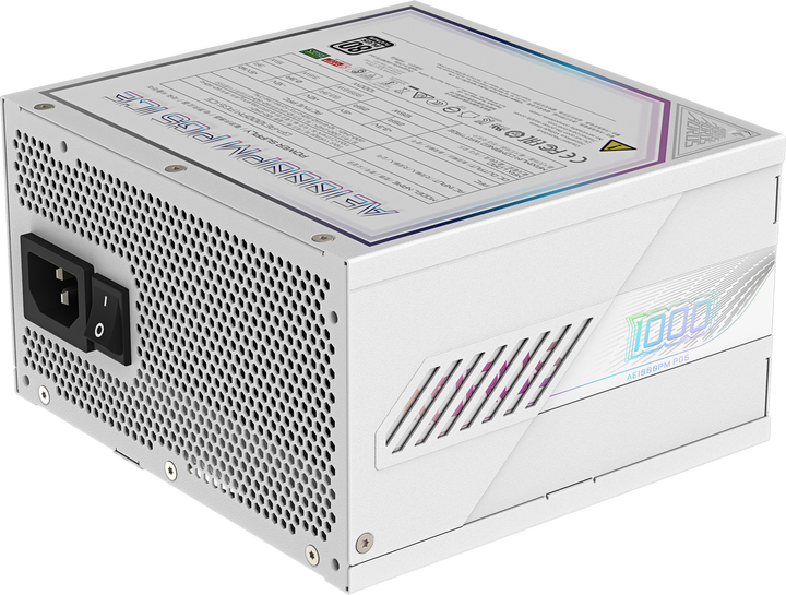 Zasilacz Gigabyte AORUS ELITE P1000W 80+ Platinum White (GP-AE1000PM PG5 ICE) - obraz 5