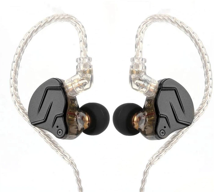 KZ ZSN PRO Black X (with mic.) — гибридные многодрайверные наушники 1DD+1BA Hybrid IEM - изображение 2
