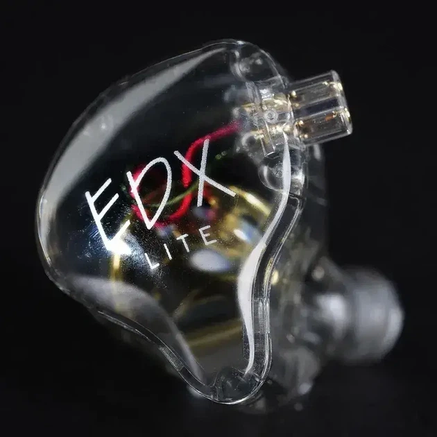 KZ EDX Lite Clear (with mic) – ультралегкі навушники з прозорим корпусом, дінамічним драйвером та вбудованим мікрофоном - зображення 3