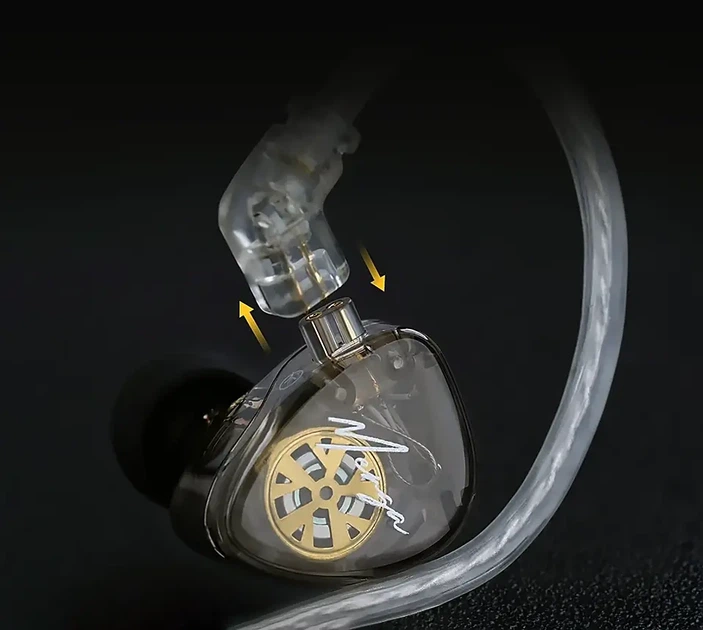 KZ Merga (with mic.) — гибридные наушники с двойным драйвером 1DD+1BA Dual Driver IEM - Фото 5 KZ Merga (with mic.) — гибридные наушники с двойным драйвером 1DD+1BA Dual Driver IEM - изображение 5