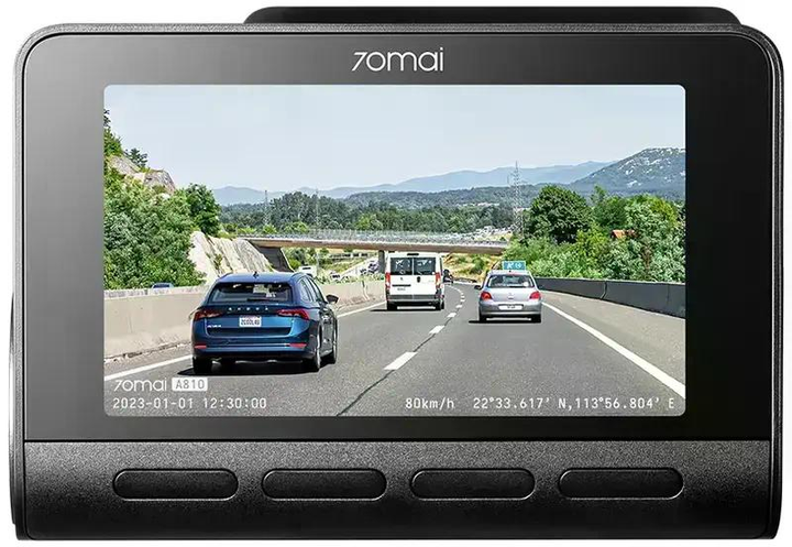Автомобільний відеореєстратор комплект Xiaomi 70mai Dash Cam A810 з GPS HDR 4K Global + камера заднього виду Rear Cam RC12 (керування зі смартфону) - зображення 8
