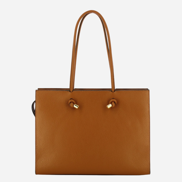 Torebka shopper damska skórzana IUNTOO Armonia 168115-033 Brązowa - obraz 2