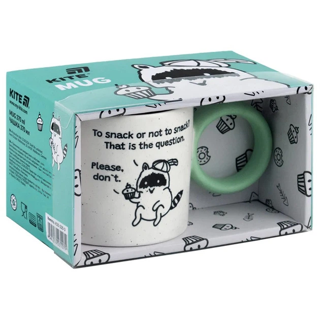 Чашка Kite Cupcake racoon K25-220-3, 370 мл - изображение 4