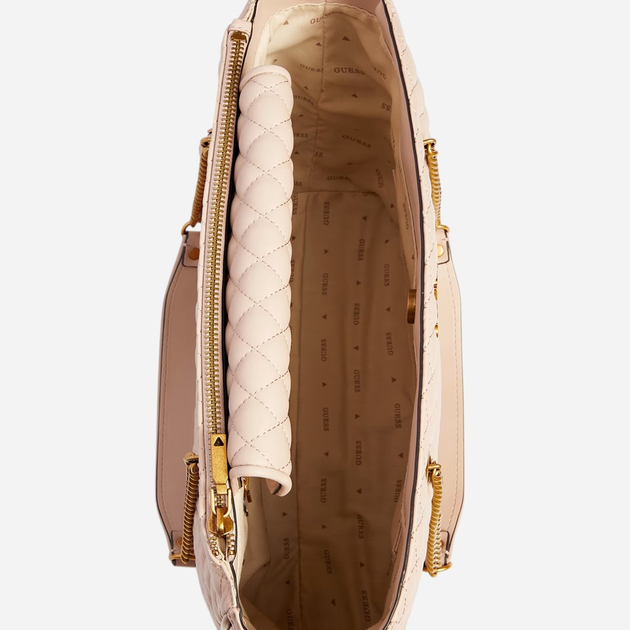 Сумка шопер жіноча Guess Maila HWQB8661230-NUD Світло-рожева (800070318764) - зображення 3