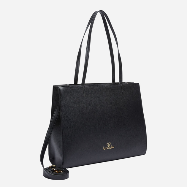 Torebka shopper damska duża Braccialini Meg B18402-YY-100 Czarna - obraz 3