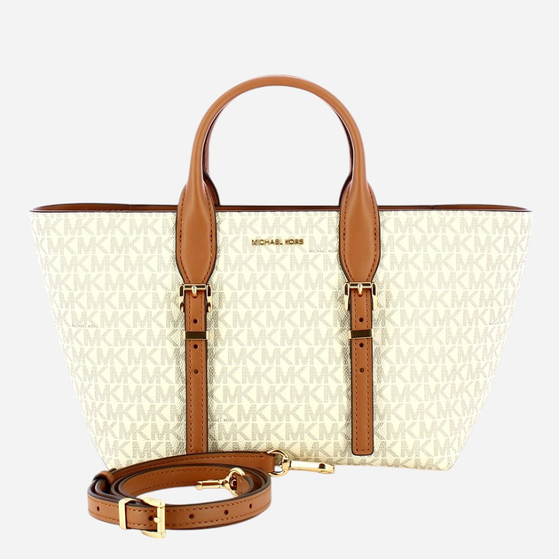Torebka shopper damska mała Michael Kors Moore 30R5G9OS1B-149 Mleczna - obraz 1