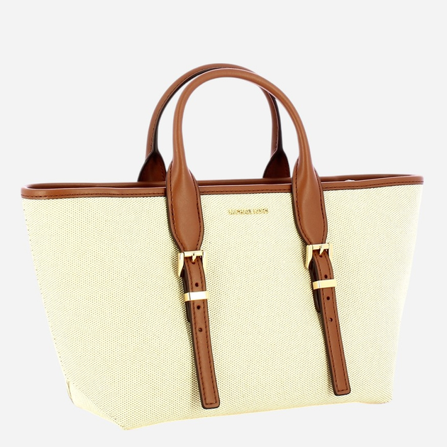 Сумка шопер жіноча тканинна Michael Kors Moore 30S5G9OS1C-230 Коричнева (800070339756) - зображення 3