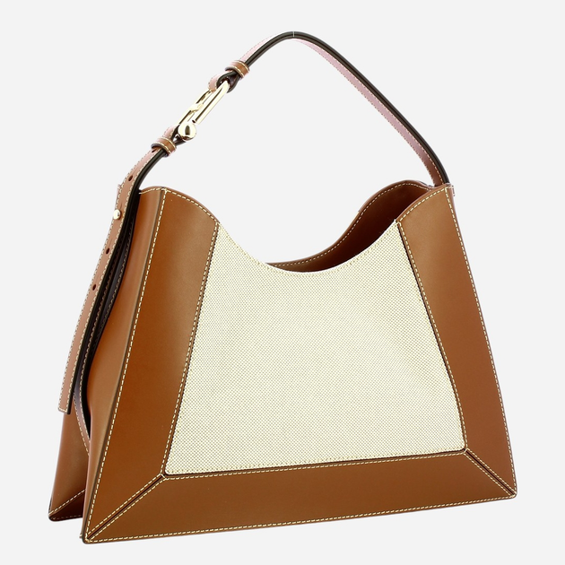 Torebka shopper damska skórzana Furla Nuvola WB01246BX0654TCO001007 Brązowa - obraz 3
