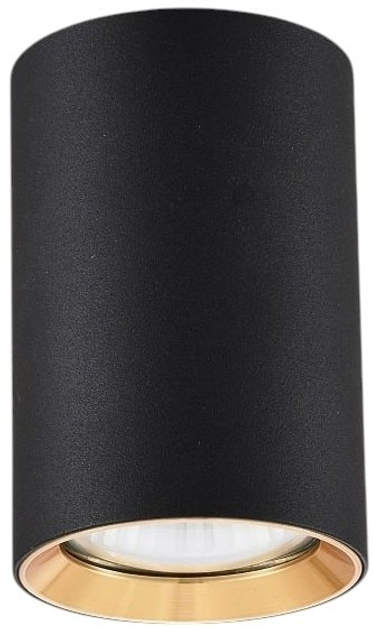 Lampa tuba Light Prestige Manacor 9 cm 1 x GU10 czarno - złota (LP-232/1D - 90 BK/GD) - obraz 1