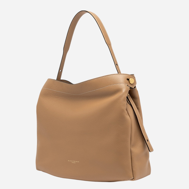 Torebka shopper damska skórzana Gianni Chiarini Ottavia BS-11292-GRN-0422 Brązowa - obraz 3