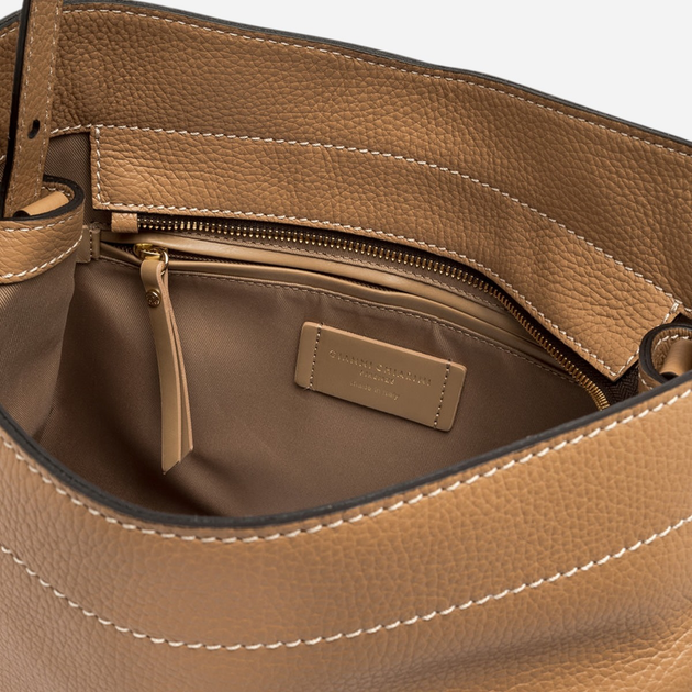 Torebka shopper damska skórzana Gianni Chiarini Ottavia BS-11292-GRN-0422 Brązowa - obraz 4