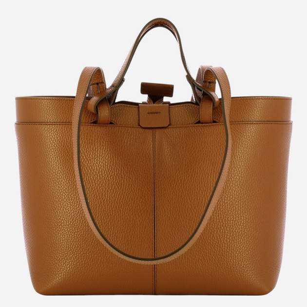 Torebka shopper damska skórzana IUNTOO Riviera 181003-CUOIO-C17 Brązowa - obraz 2
