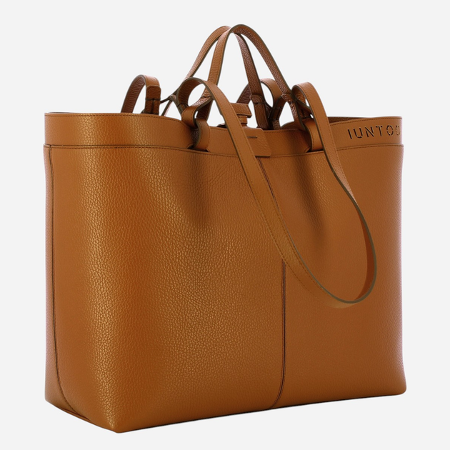Torebka shopper damska skórzana IUNTOO Riviera 181002-CUOIO-C17 Brązowa - obraz 3