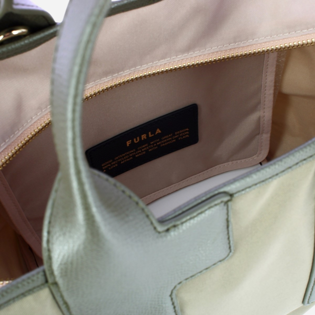 Torebka shopper damska materiałowa Furla Piuma WB01269BX30503962S1007 Zielona - obraz 5