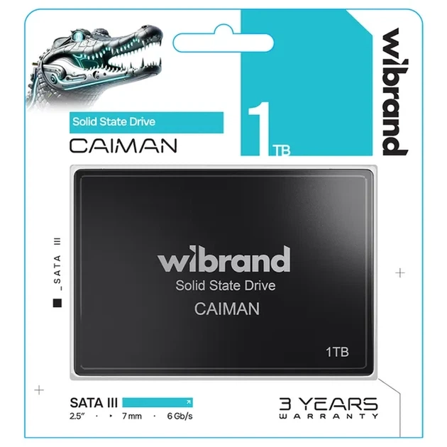 SSD Wibrand Caiman 1TB 2.5" SATAIII (WI2.5SSD/CA1TBST) - Фото 2 SSD Wibrand Caiman 1TB 2.5" SATAIII (WI2.5SSD/CA1TBST) - изображение 2