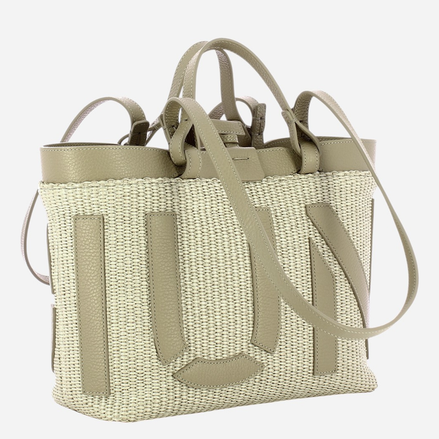 Torebka shopper damska mała IUNTOO Sibilla 181203-CAPPUCCINO+CAPPUCCINO-C Kapuccino - obraz 3