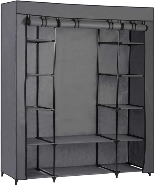 Шафа тканинна Massido 45 x 135 x 170 см графітова (5908220477112) - зображення 2
