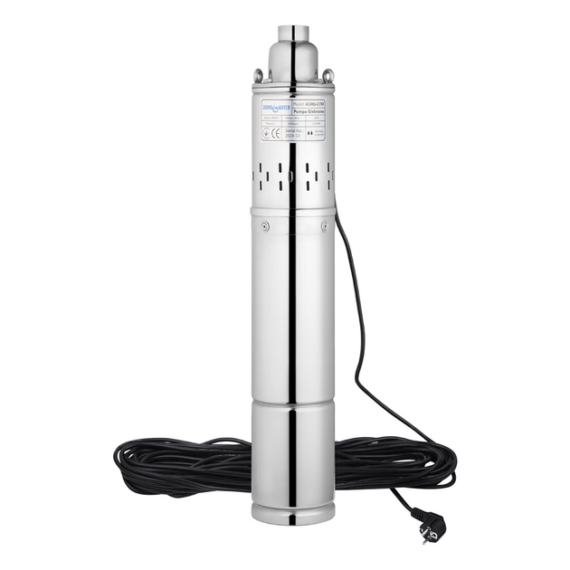 Насос свердловинний GRANDWATER гвинтовий 4S GWDa 370Вт Hmax 90м 1.8м³/ч Ø95мм з верхнім забором води CV017558 - зображення 2