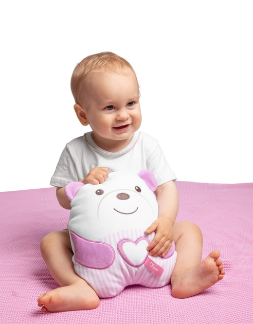 Pluszowa zabawka przytulanka Chicco First Dreams z muzyką i podświetleniem Miś Różowy (8058664184620) - obraz 6