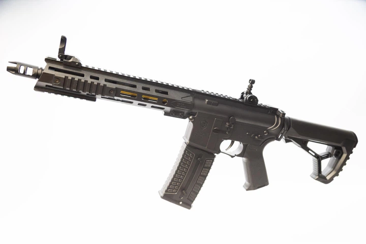 Набір Дитячий іграшковий автомат Орбіган AR15 Pro (MK6) акумуляторний + орбізи 50 000 шт (гідрогелеві кульки) / Гель бластер (orbeez gel blaster) Чорний - изображение 4