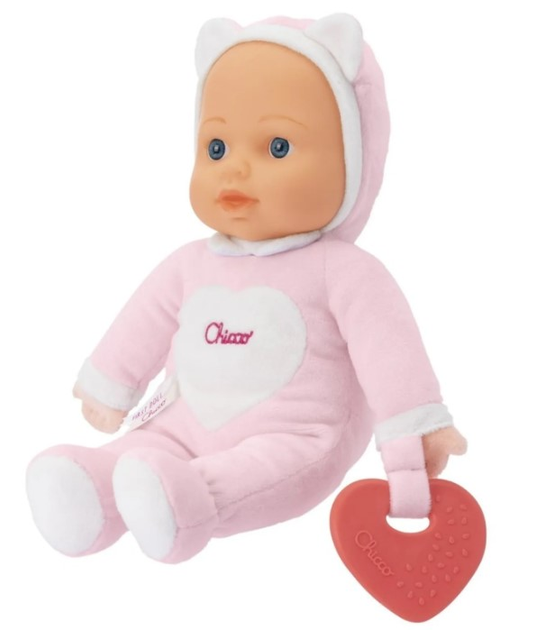 М'яка іграшка лялька Chicco My First Doll 30 см Рожева (8058664176427) - зображення 4