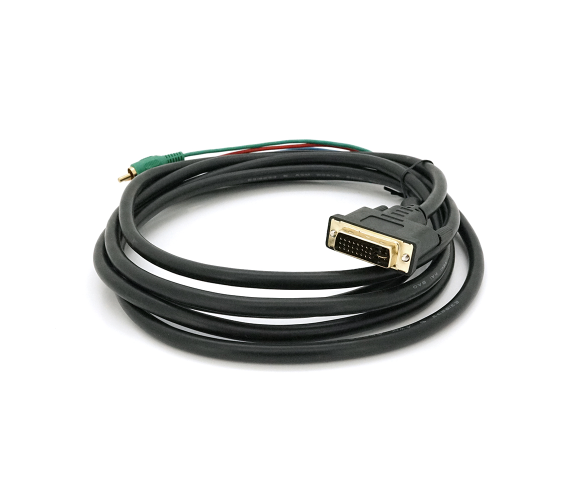 Аудио-видео кабель DVI (M)-3RCA (M) Voltronic 2 феррита, 3 м, Черный (YT-DVI (M)-3RCA(M)-3) - изображение 2