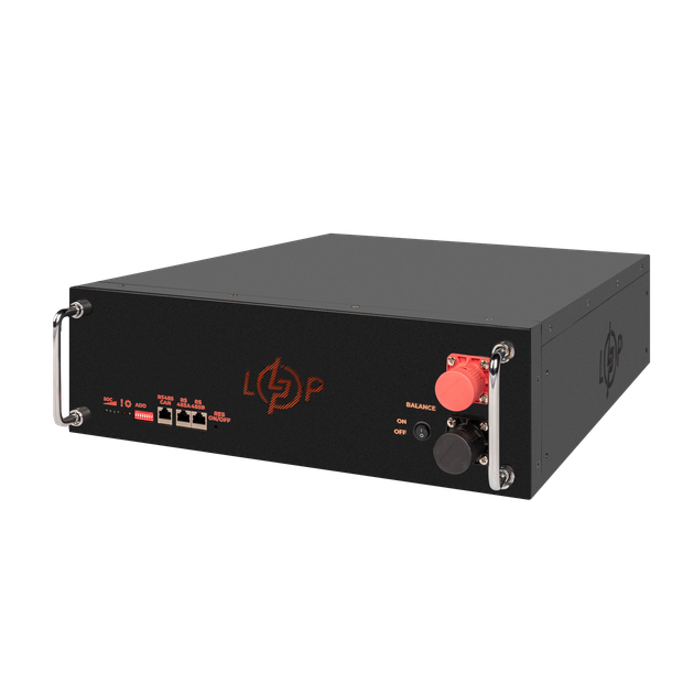 Акумулятор LogicPower LP LiFePO4 51,2V - 100 Ah (5120Wh) (BMS SP 100A/50А) RM RS485/CAN LCD BL - изображение 3