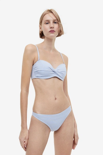 Ліф купальний H&M 270963684_whiteblue 75B Блакитний/Білий - Фото 2 Ліф купальний H&M 270963684_whiteblue 75B Блакитний/Білий - изображение 2