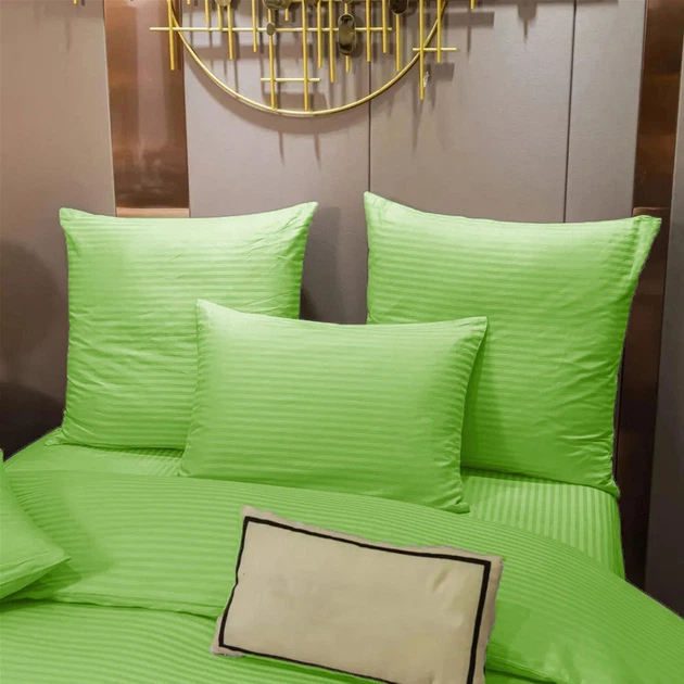 Простынь на резинке MirSon Royal Soft Stripe 30-0016 Light Green 120x200 см (2200011304854) - Фото 2 Простынь на резинке MirSon Royal Soft Stripe 30-0016 Light Green 120x200 см (2200011304854) - изображение 2