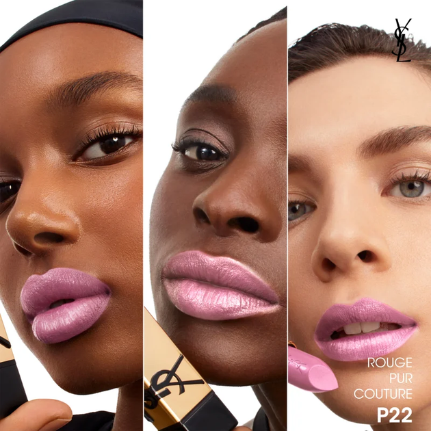 Помада для губ Yves Saint Laurent Rouge Pur Couture Caring Satin Lipstick P22 Rose Celebration 3.8g - изображение 4