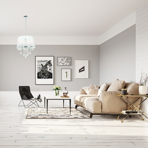 Підвісний світильник Light Prestige Mona 3xE14 Сріблястий (LP-5005/3P) - зображення 4