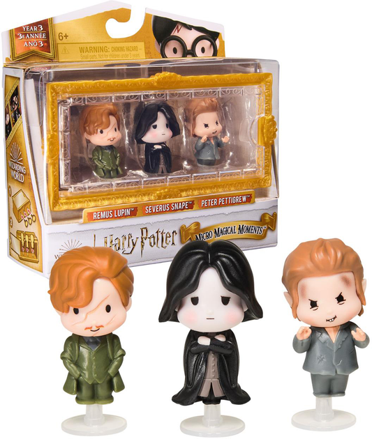 Zestaw figurek Spin Master Harry Potter: Micro Magical Moments Remus Lupin/Severus Snape/Peter Pettigrew 3.8 cm 3 szt 6069444 (778988600818) - obraz 2