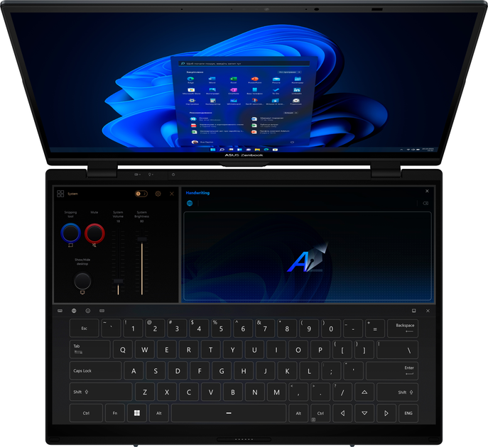 Ноутбук ASUS Zenbook Duo (2025) UX8406CA-PZ068X (90NB14X1-M002D0) Inkwell Gray - зображення 6