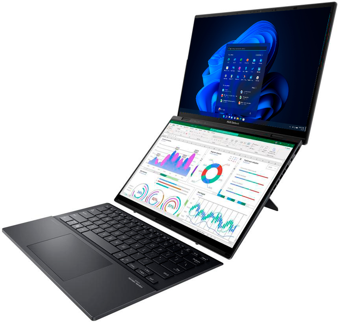 Ноутбук ASUS Zenbook Duo (2025) UX8406CA-PZ068X (90NB14X1-M002D0) Inkwell Gray - зображення 12