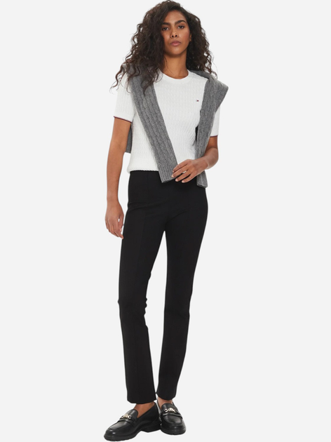 Штани жіночі Tommy Hilfiger WW0WW39721 BDS 36 Чорні (8720645516477) - зображення 3