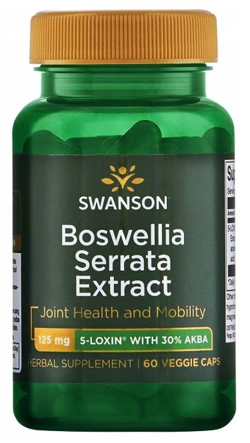 Suplement diety Swanson 5-Loxin Boswellia Serrata Extract 60 kapsułek (87614027708) - obraz 1