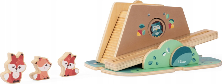 Zabawka Chicco My Wood Friends Drewniana kryjówka lisów z figurkami (8058664177783) - obraz 6