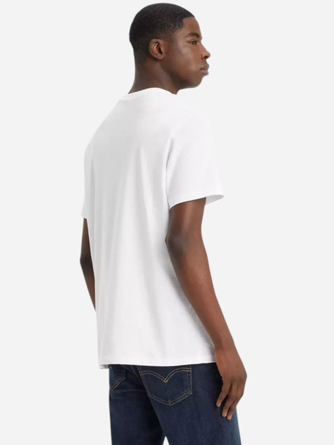 Koszulka męska bawełniana Levi's Housemark Graphic Tee Hm Ssnl Filll Whi 22489-0163 S Biała (5400816106012) - obraz 2