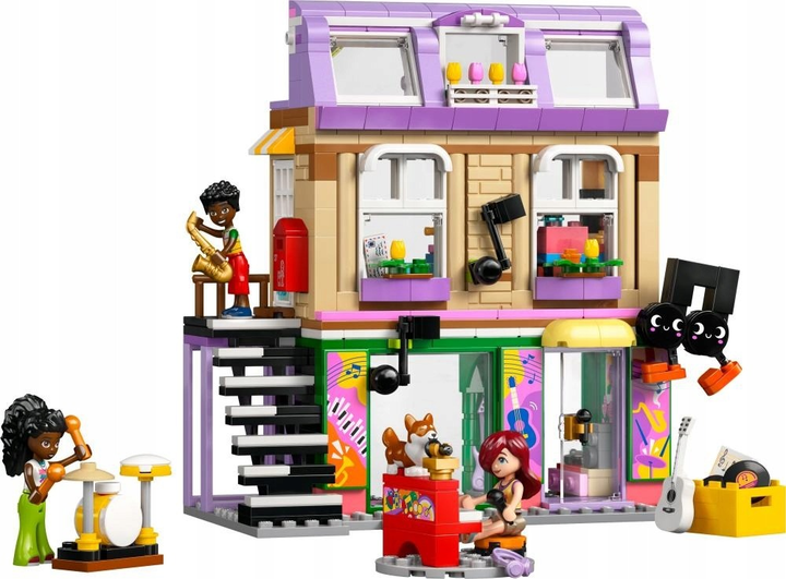 Zestaw klocków LEGO Friends Sklep muzyczny i mieszkanie 483 elementy (42653)  - obraz 3