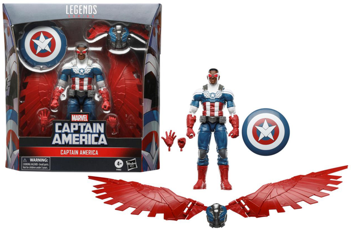 Фігурка Hasbro Marvel Captain America: Legends Sam Wilson Wings 35 см F9082 (5010996206732) - зображення 3
