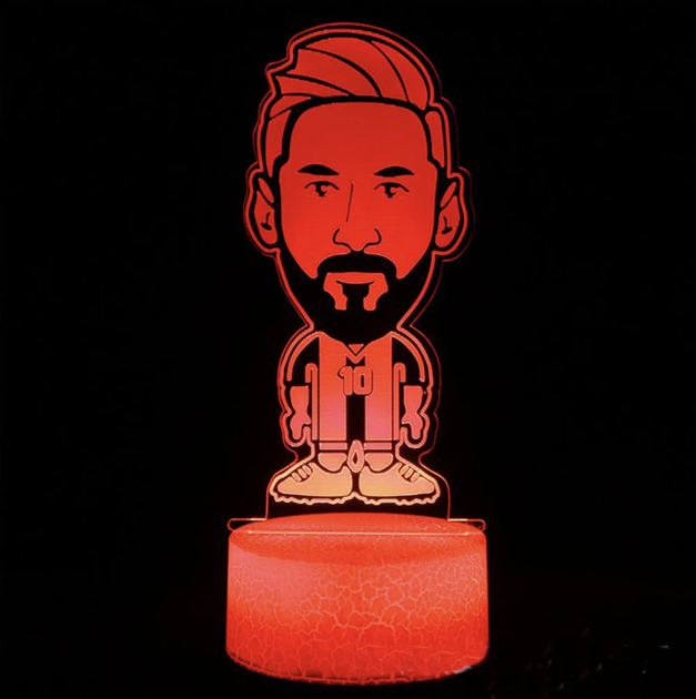3D світлодіодний нічник для ігрової кімнати Messi 7 режимів - зображення 3