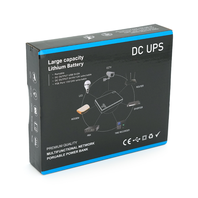 ИБП для роутеров/коммутаторов/PON/POE-430 100 Вт GreenVision GV-702-UPS-DC18-100W 5/9/12V, 1/2/3A 17600MAh Бесперебойник для WI-Fi UPS для роутера - изображение 2