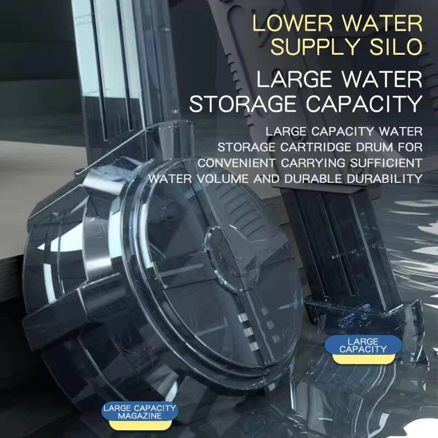 Аккумуляторный водяной пистолет с большой обоймой Vector Water Gun синий - Фото 3 Аккумуляторный водяной пистолет с большой обоймой Vector Water Gun синий - изображение 3