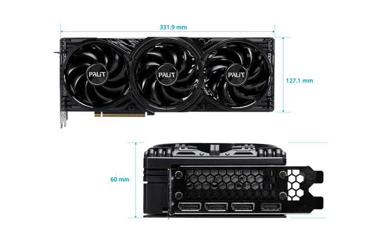 Видеокарта Palit GeForce RTX 5080 GamingPro OC (NE75080S19T2-GB2031A) - изображение 6