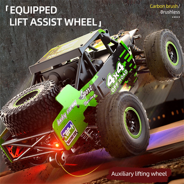 Радиоуправляемая машинка ZLL SG202 Pro 1:20 4WD до 40 км/ч RC джип внедорожник на пульте 2.4GHz щеточный мотор металлический кардан LED подсветка 2 АКБ - изображение 8