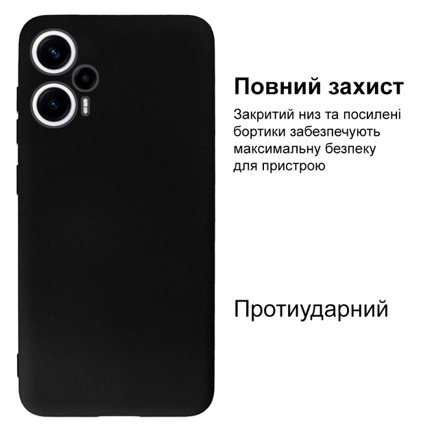 Чохол протиударний Kassel Camera Protective Xiaomi Poco F5 (3) Black Чорний - зображення 2
