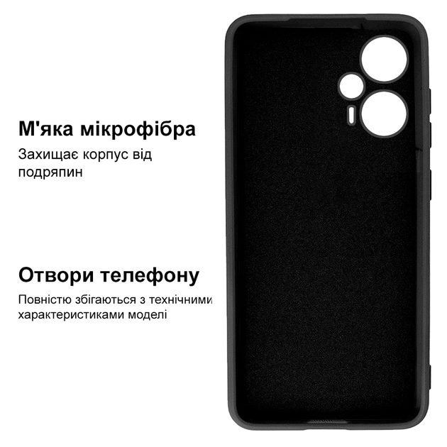 Чохол протиударний Kassel Camera Protective Xiaomi Poco F5 (3) Black Чорний - зображення 3