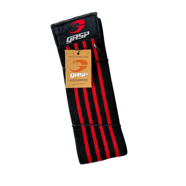 Бінти колінні GASP Knee wraps Black/Red 2 метра - Фото 3 Бінти колінні GASP Knee wraps Black/Red 2 метра - изображение 3
