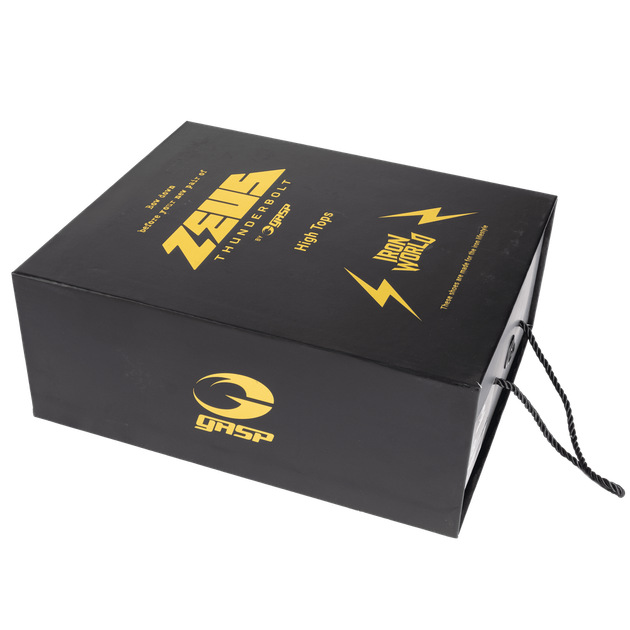 Кроссовки для бодибилдинга GASP Zeus Thunderbolt Hi-Tops черные (43 размер - 28,6 сантиметров) - изображение 8