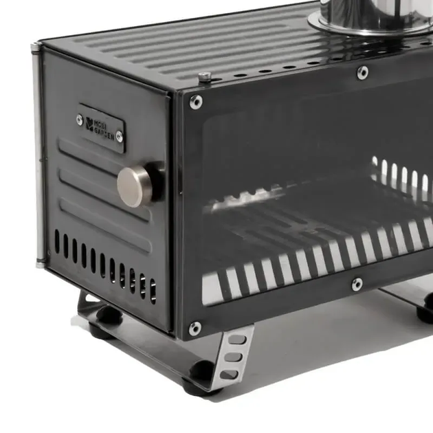 Піч дров'яна Mobi Garden NX22688001, чорна - зображення 3